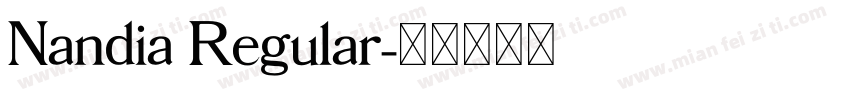 Nandia Regular字体转换